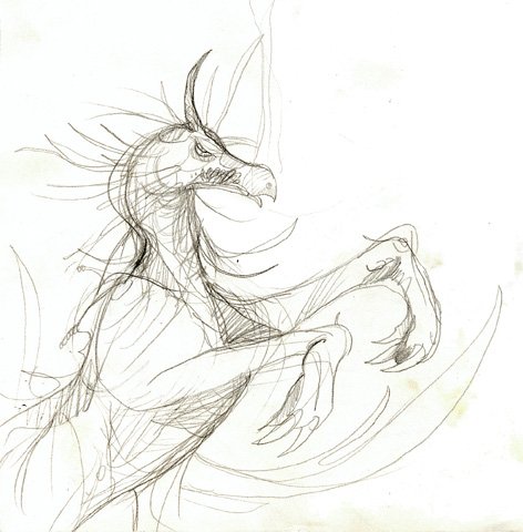Un Cheval-Dragon, par Loonce Selagnes