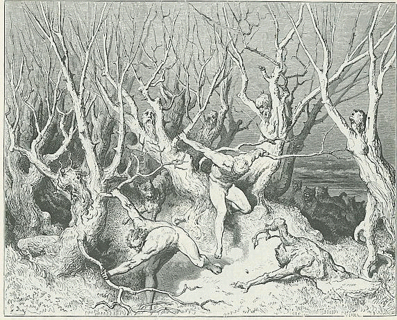 Gravure de Dor&eacute; pour L'Enfer de Dante