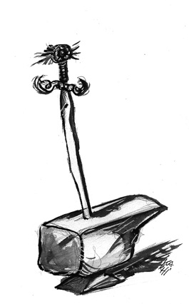 l'Ep&eacute;e de Merlin, par Kakhhi