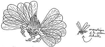 un Rhinophage. Croquis par Tybalt.